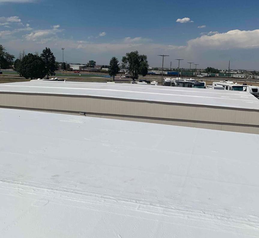 commercial flat roof coating Denver, CO 